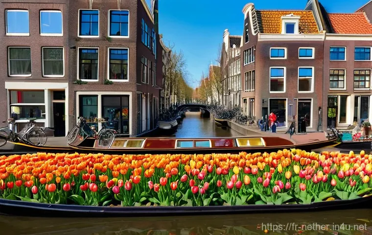 네덜란드 튤립 시즌 및 축제 일정 - **Prompt: Exquisite Floral Display in a Grand Dutch Garden Pavilion**
    "Inside an elegant garden ...