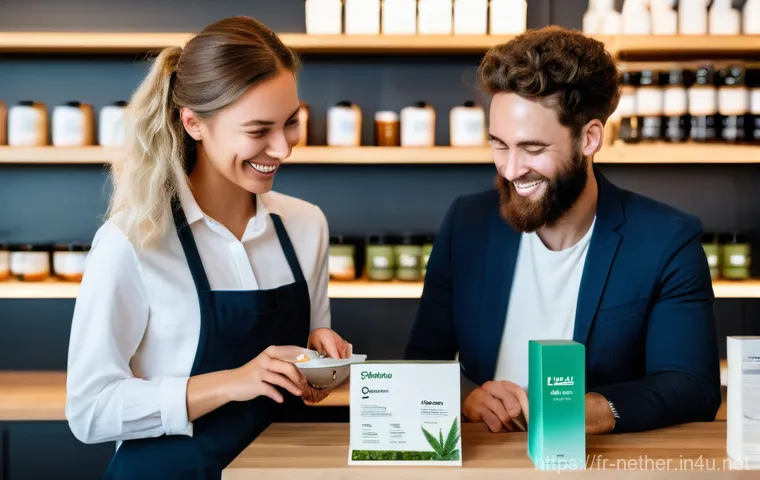 네덜란드의 마리화나 합법화 배경과 현실 - **The New Era of Controlled Cannabis (Legal Chain)**
    A brightly lit, ultra-modern, and sterile i...